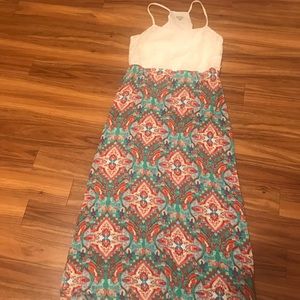 Printed maxi dress
